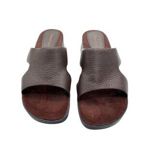 Baretraps Size 10 Relaxed Fit Stylish Brown Slip-On Sandals  Womens